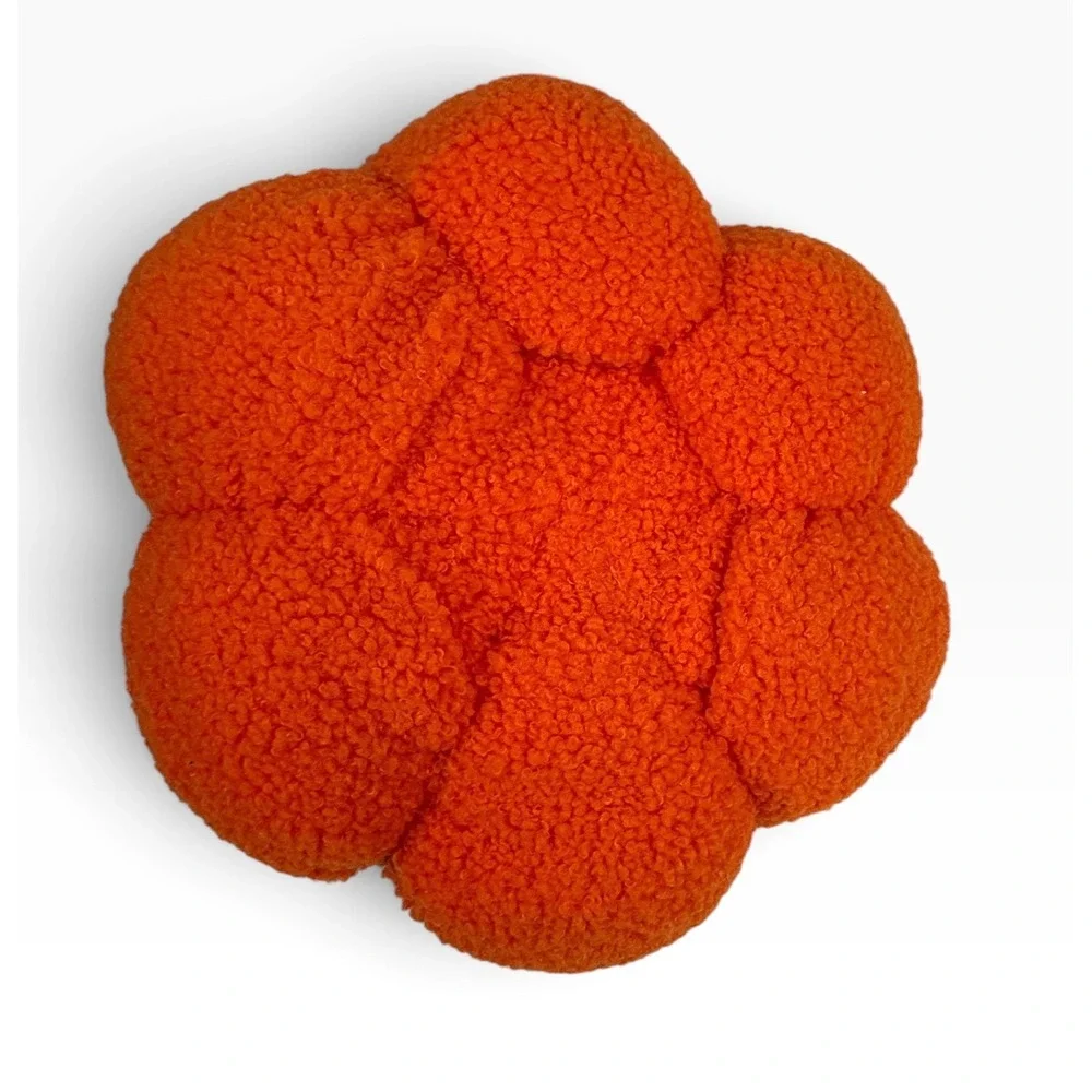 Target Hyde and Eek Toss Pillow 10x12.5 Orange Jack-O-Lantern Sherpa Plush 2025